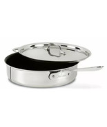 All-Clad D5 POLISHED NONSTICK 5-ply Stainless-Steel 3-Qt Saute Pan NO LID - $84.14