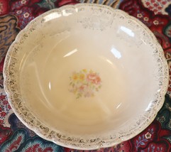Vintage French Saxon China Silver Symphony 8 1/2 inch bowl. - $22.00