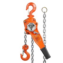 VEVOR Manual Lever Chain Hoist, 3/4 Ton 1650 lbs Capacity 10 FT Come Alo... - $71.77
