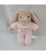 Dan Dee My First Bunny small plush pink baby toy rabbit rattle soft 7&quot; NEW - £7.09 GBP