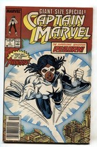 Captain Marvel #1 1989-1st issue-Marvel-comic book NEWSSTAND VARIANT - £24.03 GBP