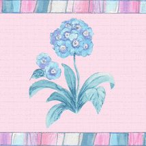 Dundee Deco DDAZBD9369 Peel and Stick Wallpaper Border - Floral Pink Blu... - £18.72 GBP
