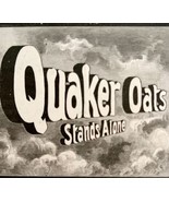Quaker Oats Stands Alone 1897 Advertisement Victorian Woodcut #2 DWFF17 - $19.99