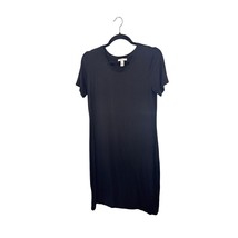 Daily Ritual Black T-Shirt Dress Size M Casual Everyday Essential Closet... - $12.99