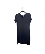 Daily Ritual Black T-Shirt Dress Size M Casual Everyday Essential Closet... - $239.15 MXN