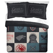 Game Of Thrones Fire &amp; Ice Queen Comforter &amp; Sham Set - Super Soft Bedding - Fad - £65.28 GBP