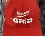 Milwaukee Tools Grid Red Mesh Back Snapback Trucker Hat - RARE - Excellent! - $19.34