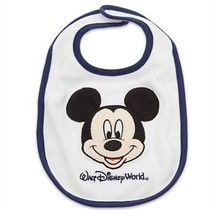 Walt Disney World Mickey Mouse Disney Bib for Infant Authentic Disney Park Merch - £4.89 GBP