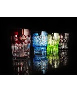 Faberge  Colored Old Fashion Glasses  4 1/2&quot; H x 3 7/8&quot; W NIB - $1,371.34 CAD