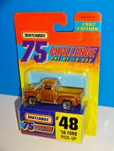 Matchbox 1997 Edition 75 Challenge Gold #48 &#39;56 Ford Pick-up - £5.05 GBP