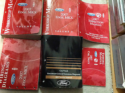 2007 Ford Bord Lincoln MKX Service Atelier Manuel Set W Ewd &amp; Pced Books... - $317.61