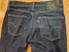 Levis 511 Mens Jeans 31x34 Dark Wash Slim Fit Straight Leg - £23.32 GBP