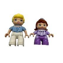 Duplo Lego Cinderella &amp; Sofia The First Minifigs Disney Character Set - £7.54 GBP