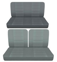 Front 50/50 top and solid rear bench seat covers Fits 1948 Ford super deluxe 2dr - $130.54