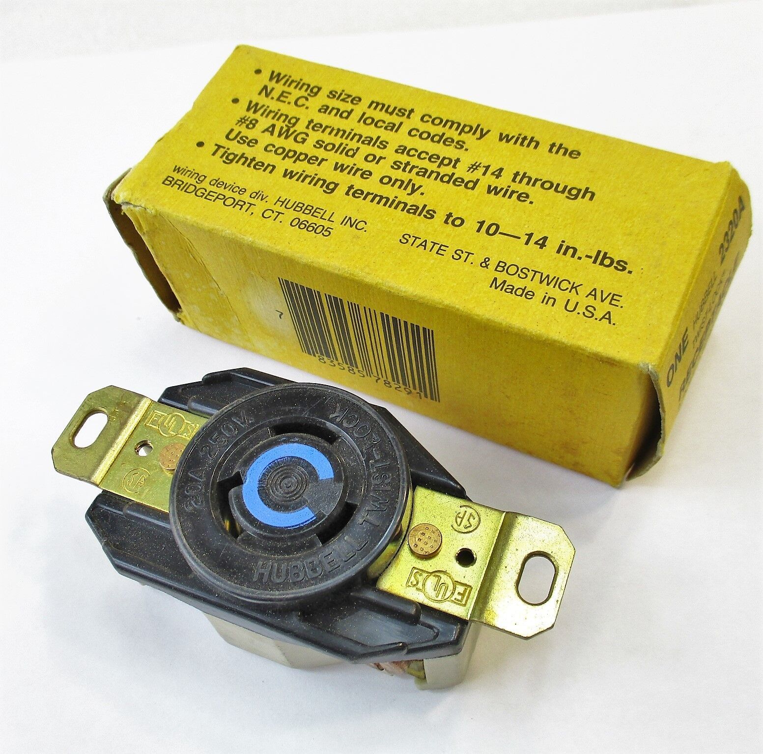 Hubbell 2320A Twist-Lock Receptacle New - $8.71