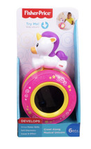 Fisher Price Crawl Along Musical Unicorn Rolling Toy w/ Mirror Sound Pla... - $14.97