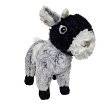 Wishpets Chewy Goat Black White Gray Plush Stuffed Animal 2017 10&quot; - $24.44