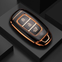 Electroplated TPU Car Key Case Cover Bag For i30 Ix35 Kona Encino Solaris Azera  - £30.98 GBP