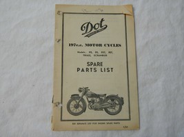 1949 1950 Dot 200 DS RS DST RST Trials Scrambler Frame parts List - £21.83 GBP