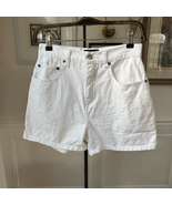 Vintage 90s BUM Equipment White Denim Mom Shorts 7 4 - €21,01 EUR