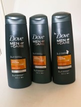 Dove Men+Care 2 in 1 Shampoo + Conditioner, Thick and Strong 12 oz Lot Of 3 - £21.78 GBP