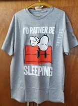Nwt Snoopy Peanuts I&#39;d Rather Be Sleeping T Shirt - Men&#39;s Large - Last One !! - £13.33 GBP