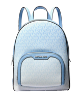 New Michael Kors Jaycee Medium Ombré Signature Logo Backpack Light Sky - $111.51