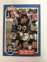 Gino Marchetti Signed Autographed 1988 Swell HOF Football Card - Baltimore Colts - £5.20 GBP