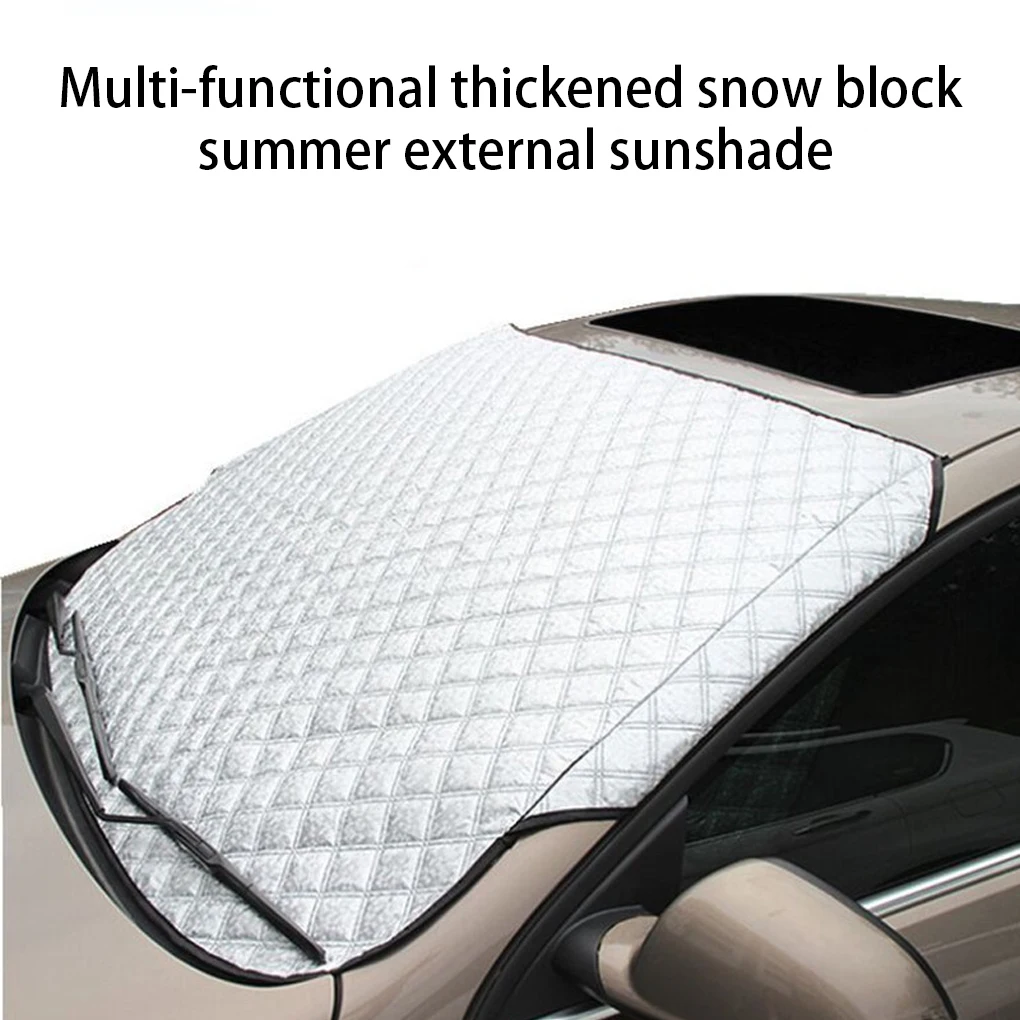 Front Car Snow Frost Cover Windshield Outdoor Waterproof Winter Automobiles - £12.49 GBP