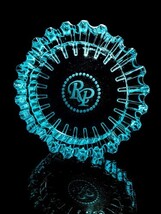 Rocky Patel Luminoso Aqua Glass Ashtray  10" Diameter NIB image 4