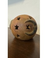 Terracotta Celestial Round  Candle Holder Garden Decor Stars - €16,15 EUR