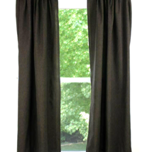 Country Curtains in Ticking  Black with brown - $52.00