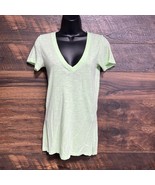 Victoria’s Secret Green Top Love Pink V Neck Short Sleeves Small Y2K Lig... - $159.83 MXN