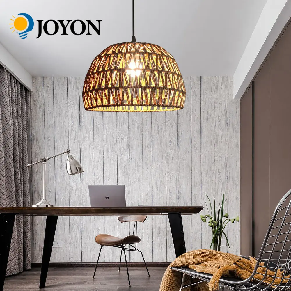  Rattan Lamp Pendant Light New Chinese Style Hand-woven Pendant Light for Dining - £203.15 GBP