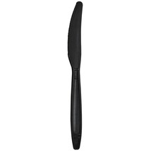 Karat U2021B 7.6&quot; PS Extra-Heavy Weight Disposable Knife, Black (Pack of 1000) - £42.26 GBP