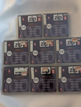 Lot Of 8 Iomega 100 MB Zip Drive Disks IBM Formatted Genuine Jewel Case NEW - £24.18 GBP