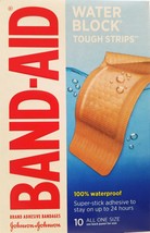 BAND-AID BANDAGES WATERPROOF TOUGH STRIPS EXTRA LARGE 1 3/4&quot;x 4&quot; 10 Ct/Box - $5.93