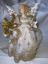 Fiber Optic Trim A Home Magical Christmas Tree Angel 15&quot; Lighted - £31.07 GBP