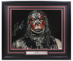 Kane Signé Encadré 16x20 Wwe Wrestling Photo JSA ITP - £136.98 GBP