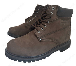 Brand New Mens Work Boots 6&quot; Brown Nubuck Leather Water Resistant /Oil R... - €21,86 EUR+
