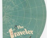 The Traveler Die Cut Globe Shaped Drinks Menu Governor Hotel Olympia Was... - $87.12