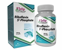 Riboflavin 5-Phosphate 250 mg 120 Caps Coenzymated Vitamin B2 Energy Met... - $24.99