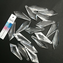 50Pcs Acrylic Crystal Sword Drop Shaped Pendant Chandelier Hanging Parts... - £6.84 GBP+