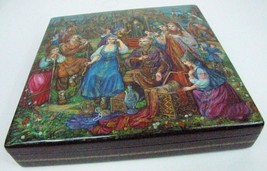 Handpainted One of a Kind Russian Lacquer Box &quot;The Sultans Kingdom&quot; by Wagner - £1,420.98 GBP