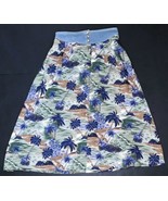 Vintage Button Front Hawaiian Skirt PL Tropical Aloha Retro Coastal Cowgirl - $29.70