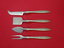 Spanish Lace by Wallace Sterling Silver Cheese Serving Set 4 Piece HHWS ... - £204.06 GBP