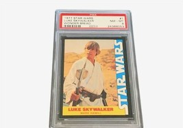 Luke Skywalker Rookie RC 1977 Star Wars Wonder Bread Card #1 PSA 8 Mark ... - $1,485.00