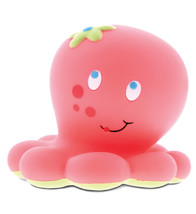 Octopus Bath Buddy Squirter - Floating Pink Octopus Rubber Bath Toy - £21.57 GBP