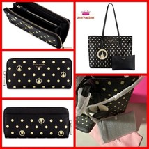 Kate Spade x Disney World Polka Dots Shoulder Tote Bag Wallet Purse Gift Bag Set - £236.54 GBP