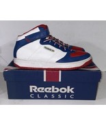 Reebok CL Amaze Mid T Sneaker Red White Blue 4-92150 Sz 15 Shoes Excelle... - $2,185.40 MXN